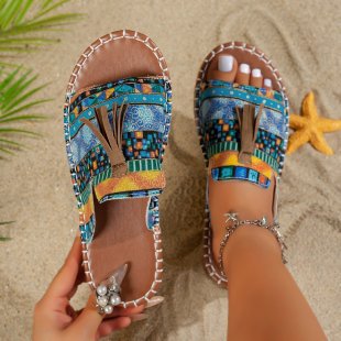 Bohemian flat beach sandals