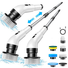 Multifunctional Telescopic Electric Cleaning Brush for household purpose